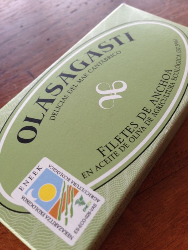 Las Anchoas Olasagasti, Conservas en aceite de oliva virgen extra ecológico