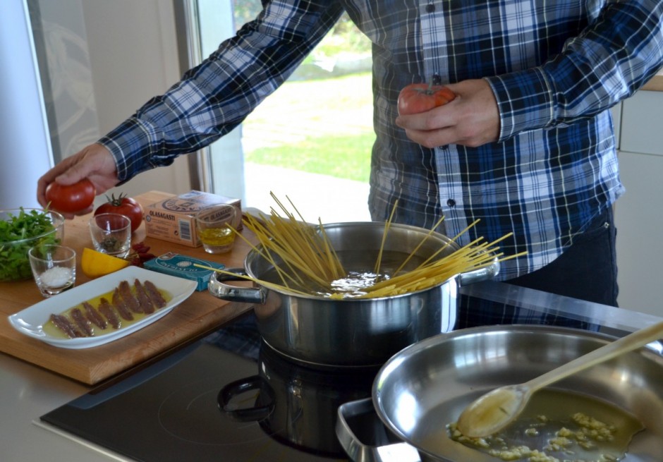Simple tuna pasta by Jamie Oliver and Gennaro Contaldo.