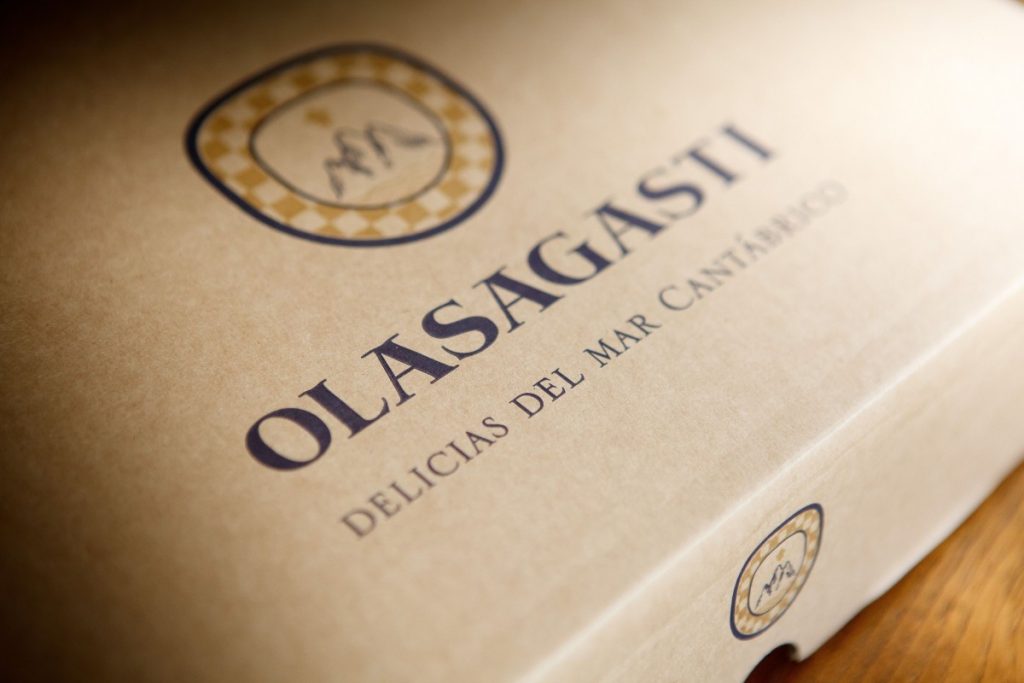 Estuche para sorteo de Delicias del Mar Cantábrico Olasagasti