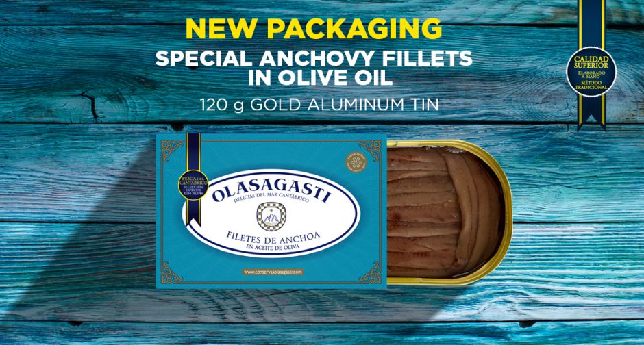 New packaging for Olasagasti special Anchovies