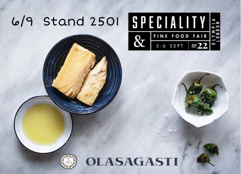 Conservas Olasagasti en Speciality Fine Food Fair de Londres 2022